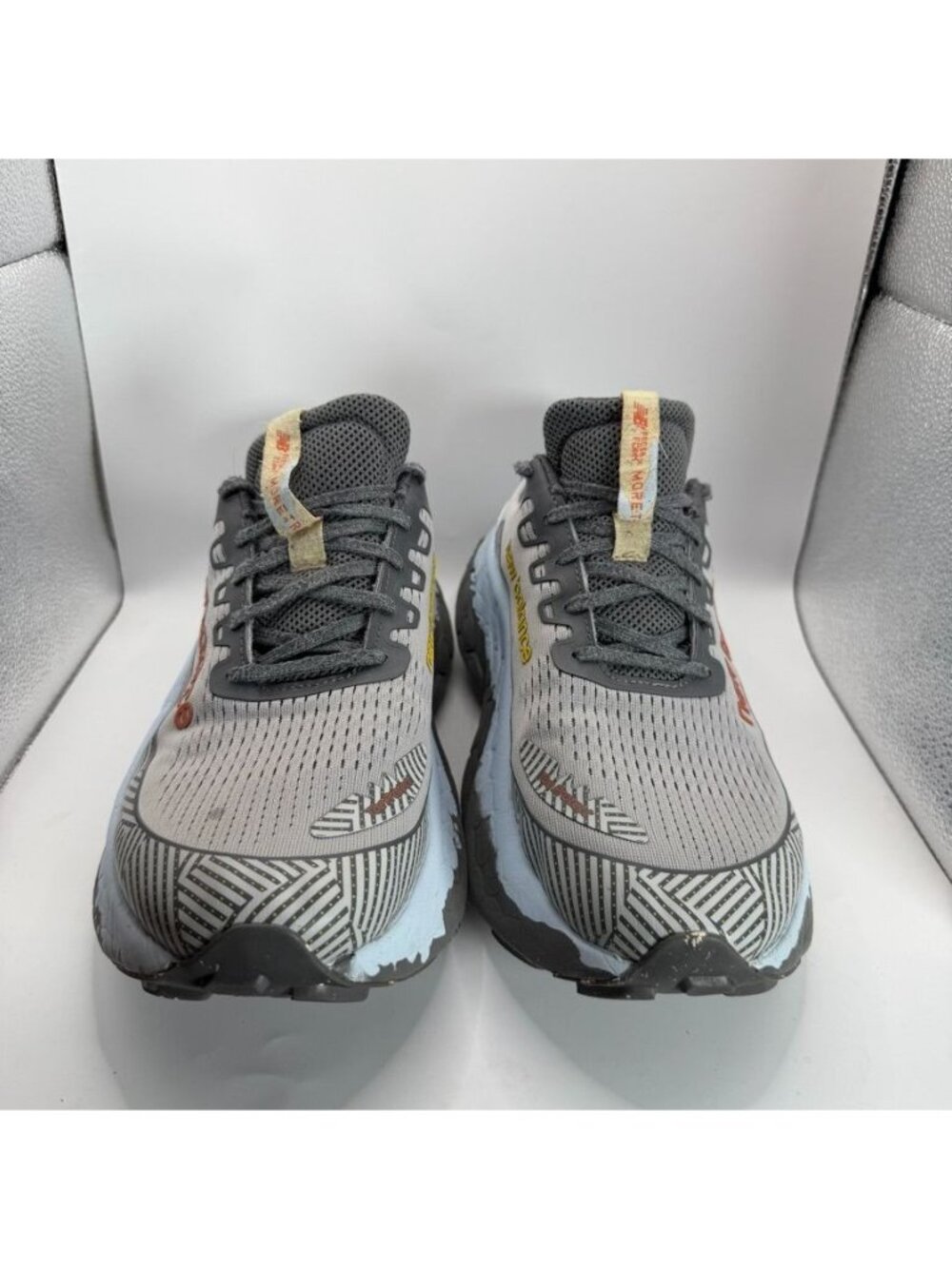 New Balance Fresh Foam More Trail V3 Gray Blue Men Running Shoes Size 11 2E Wide - Picture 2 of 7